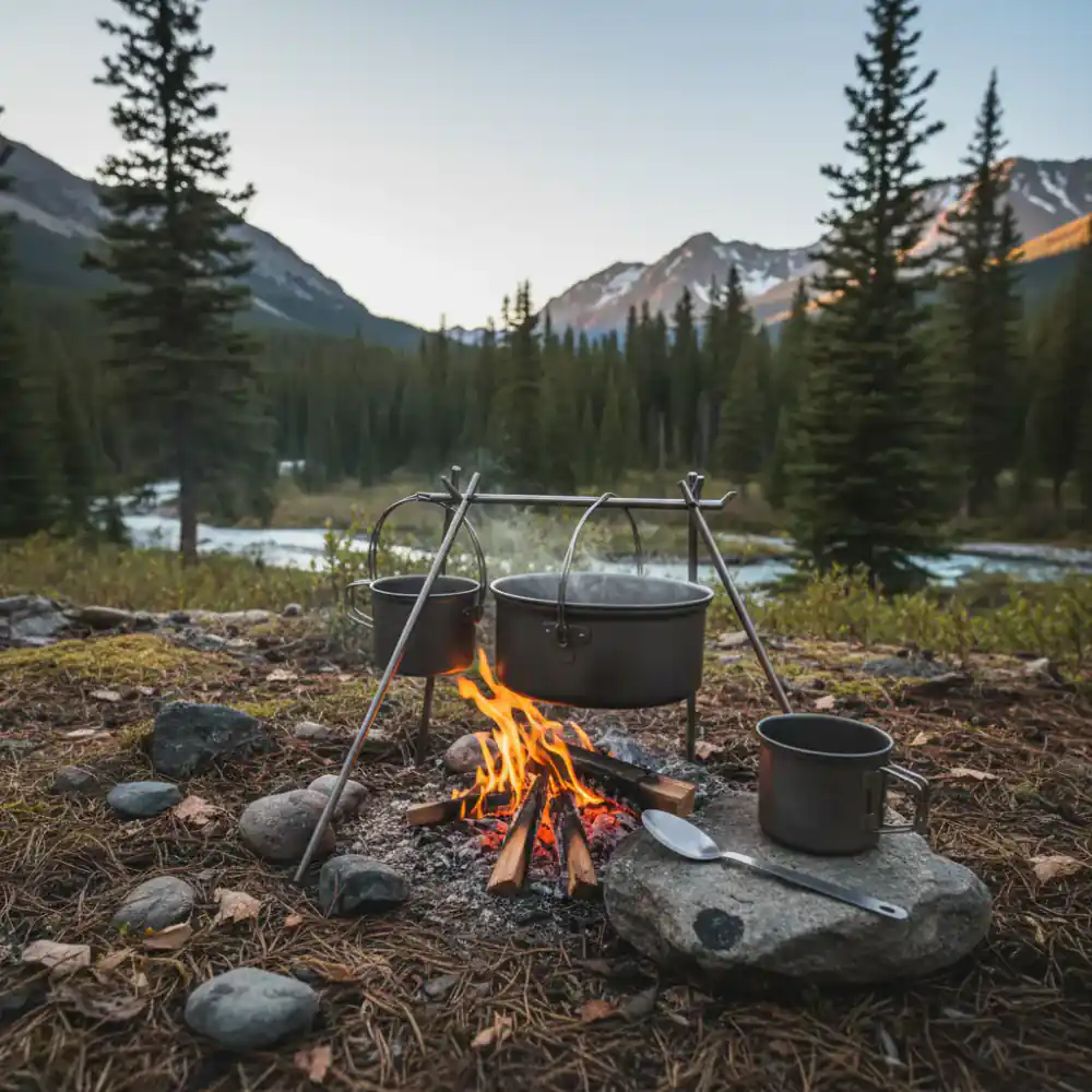 Titanium cooking pots